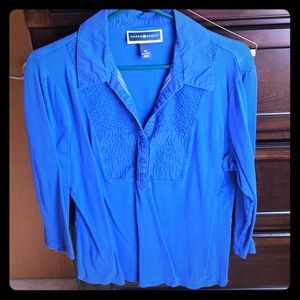 XL Karen Scott Long Sleeve Blouse